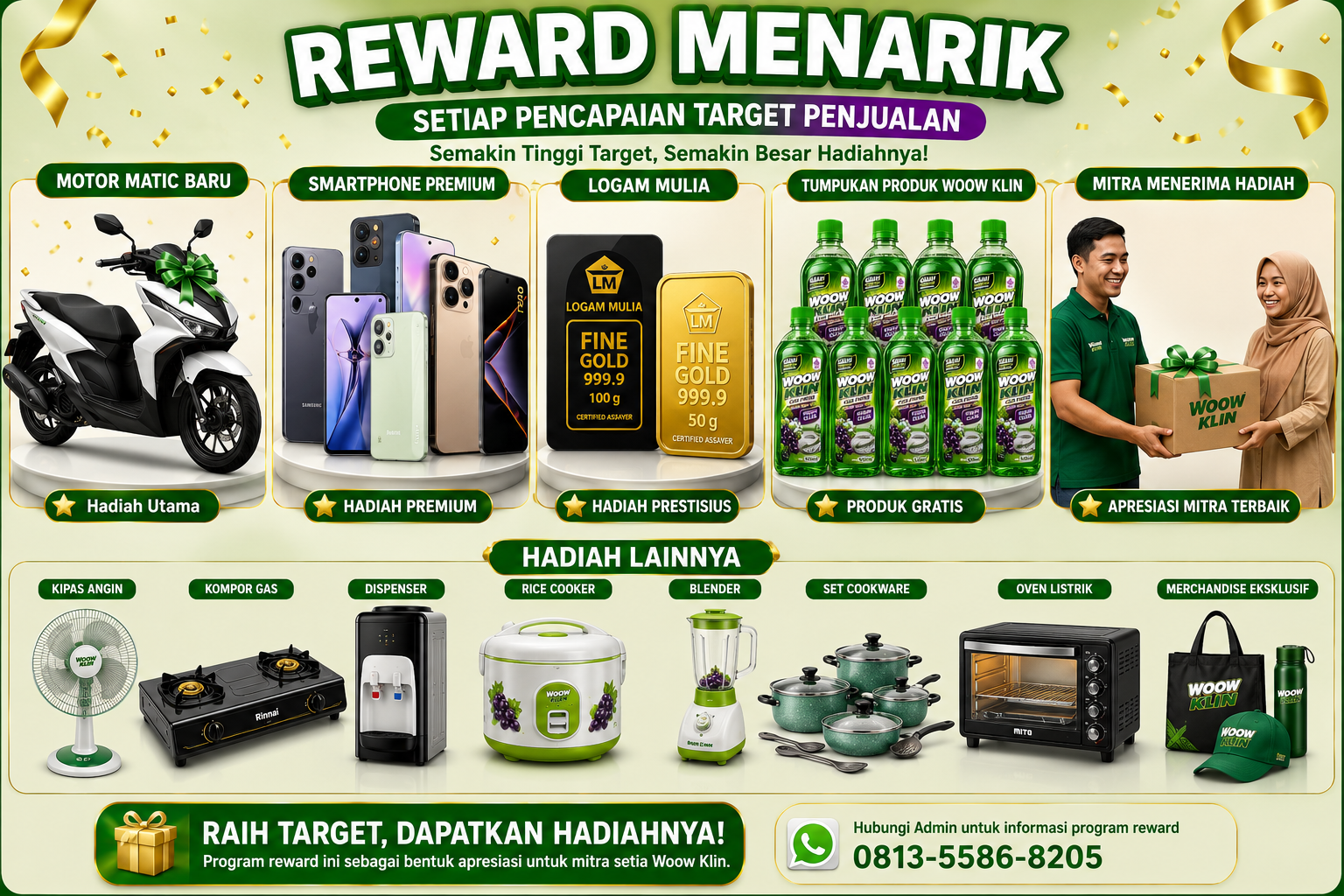 Hadiah Target Penjualan Woow Klin